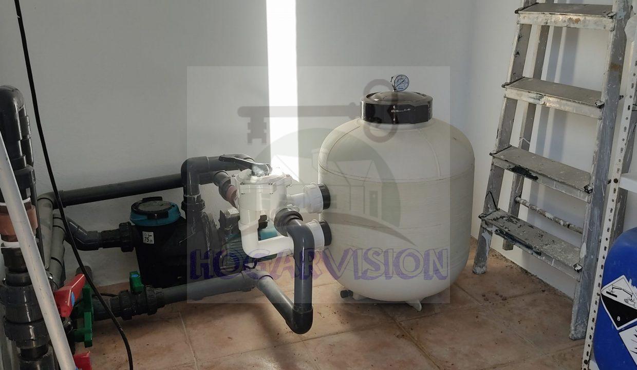 Depuradora en sala de chalet en el Manantial